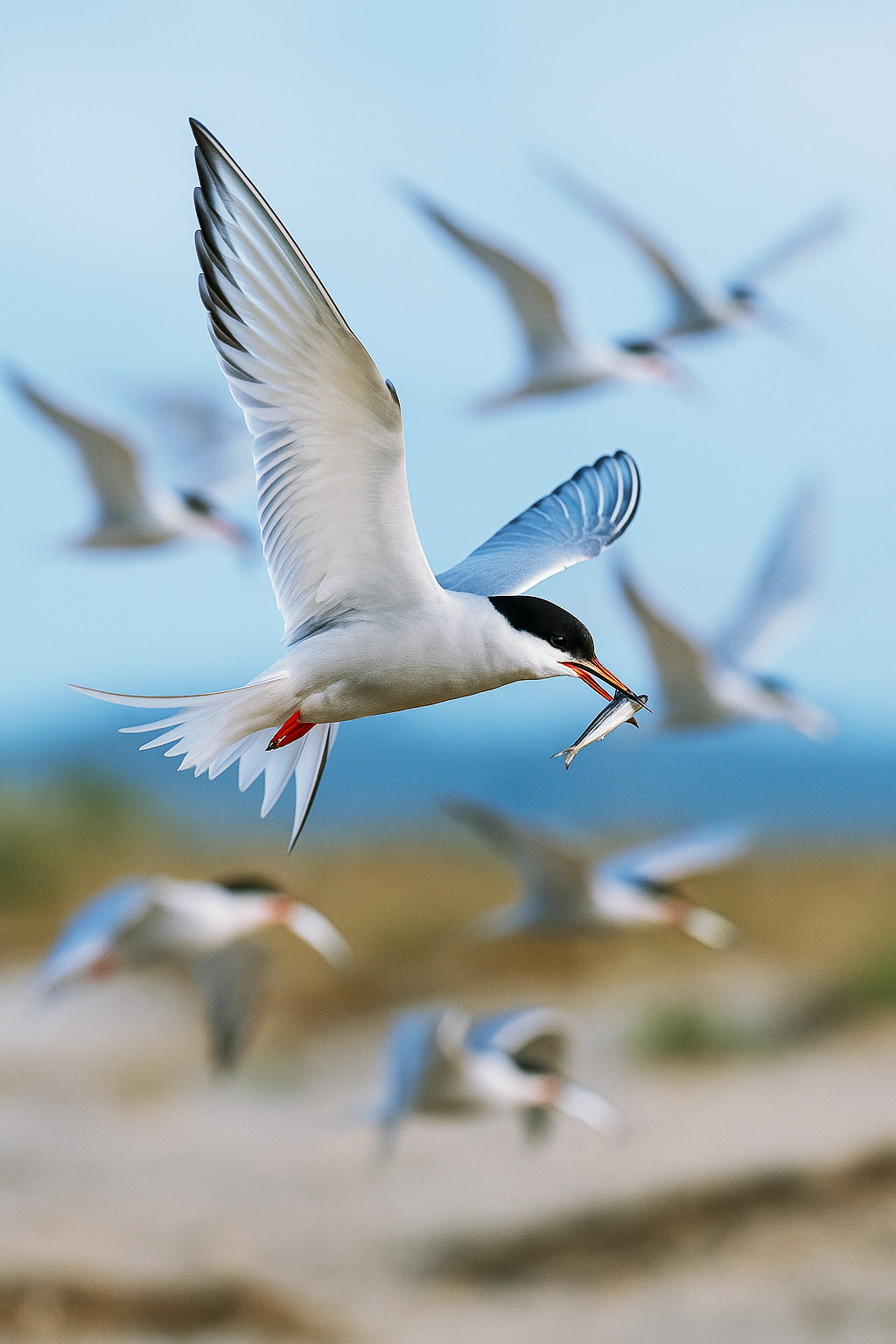 Arctic Tern in flight